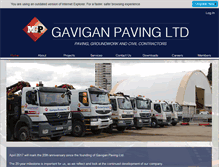 Tablet Screenshot of gaviganpaving.co.uk